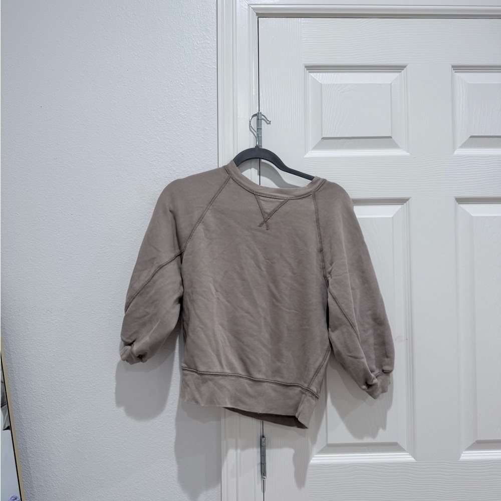 Aerie Brown Crewneck Sweatshirt